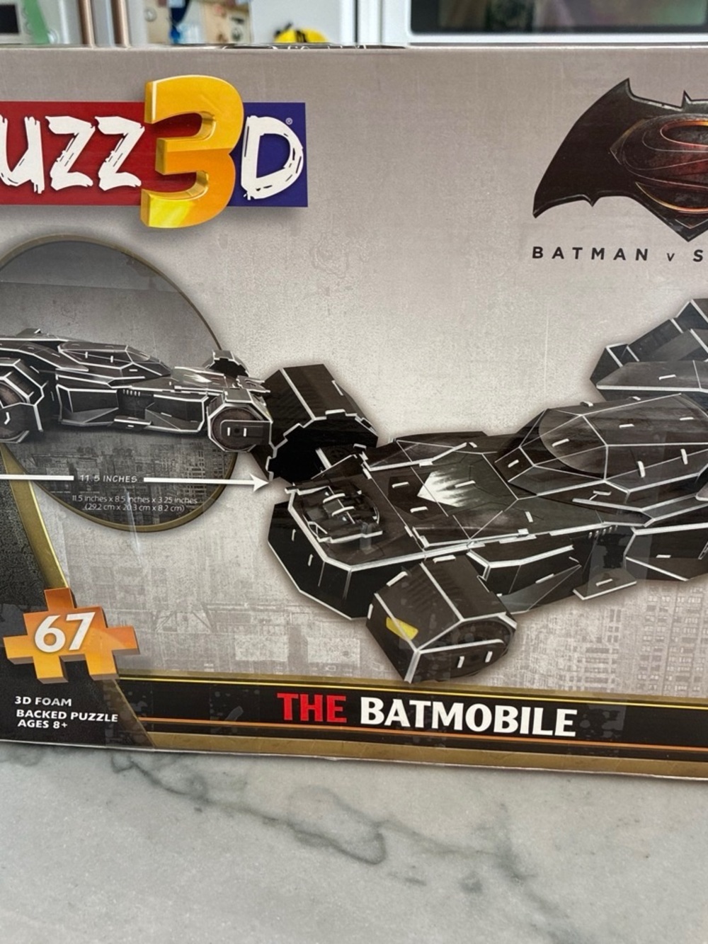 3D Foam Batmobile Puzzle - Black